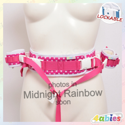 Lockable Waist Belt - Midnight Rainbow - 4abies