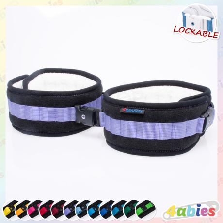 Lockable ThighCuffs - Midnight Rainbow - 4abies