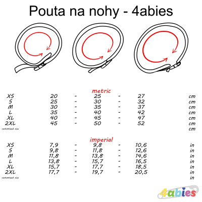 Pouta na nohy - 4abies