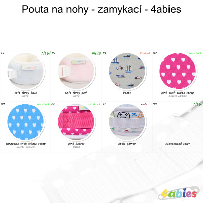 Pouta na nohy - zamykací - 4abies