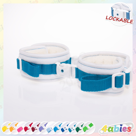 Lockable AnkleCuffs - Innocent Rainbow - 4abies