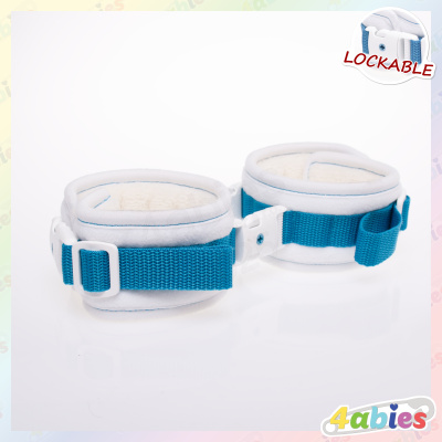 Lockable AnkleCuffs - Innocent Rainbow - 4abies