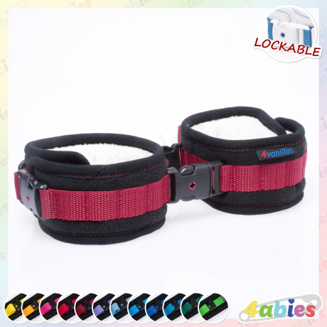 Lockable AnkleCuffs - Midnight Rainbow - 4abies