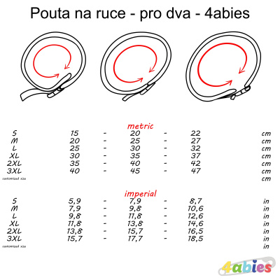 Pouta na ruce - pro dva - 4abies