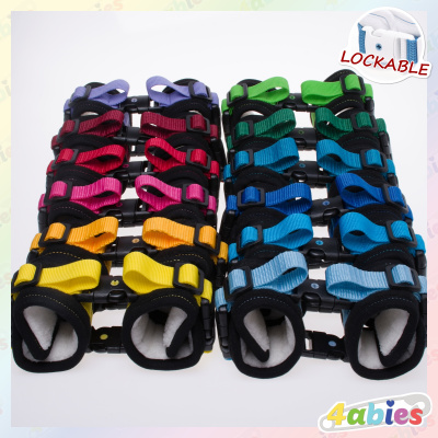 Lockable HandCuffs - Midnight Rainbow - 4abies