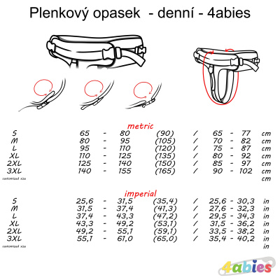 Diaper Belt - Discrete (no side clips) - 4abies