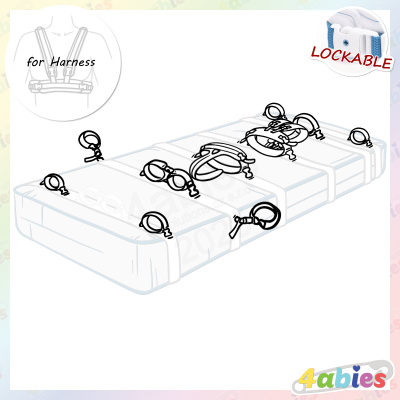 Lockable Mattress Strap for Harness (any) - Innocent Rainbow - 4abies