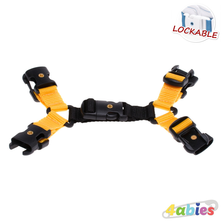 Lockable Upgrade for crotch cuffs dual – Rainbow Edition