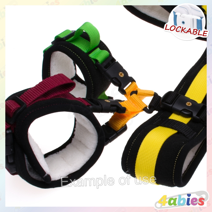 Lockable Upgrade for crotch cuffs dual - for couples - 4abies