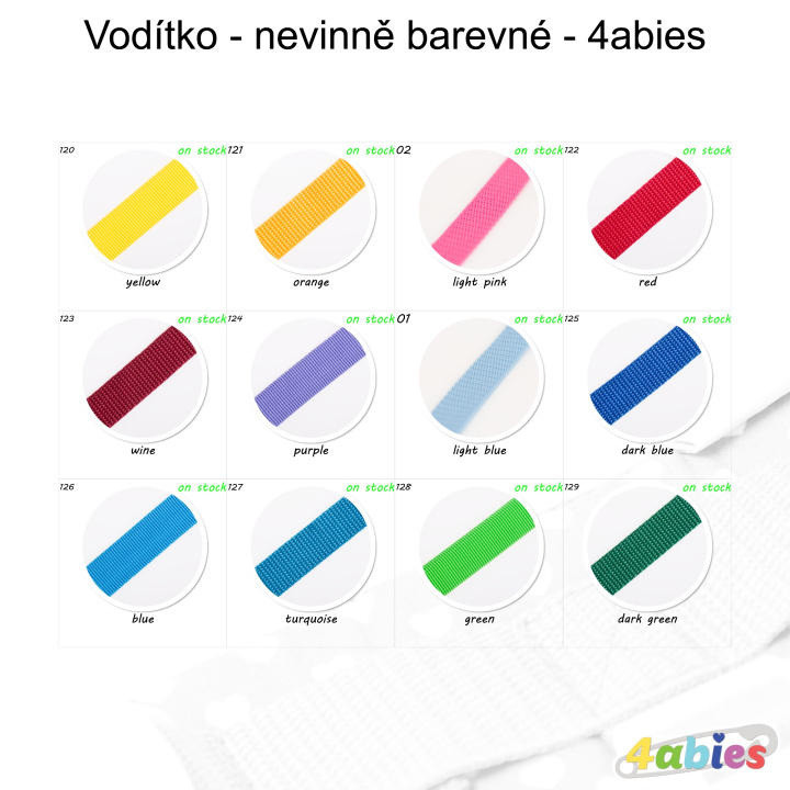 Vodítko - nevinně barevné - 4abies