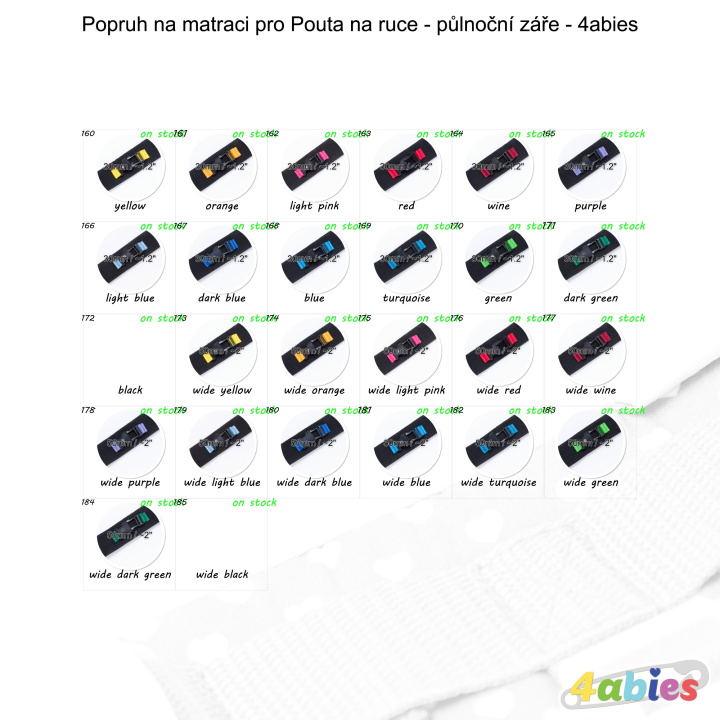 Lockable Mattress Strap for HandCuffs - Midnight Rainbow - 4abies