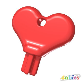3D model - Heart Key .STL