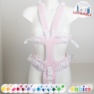 Postroj HugAbie – Objetí pro miminka a ABDL - Wider Crotch - duhově barevné