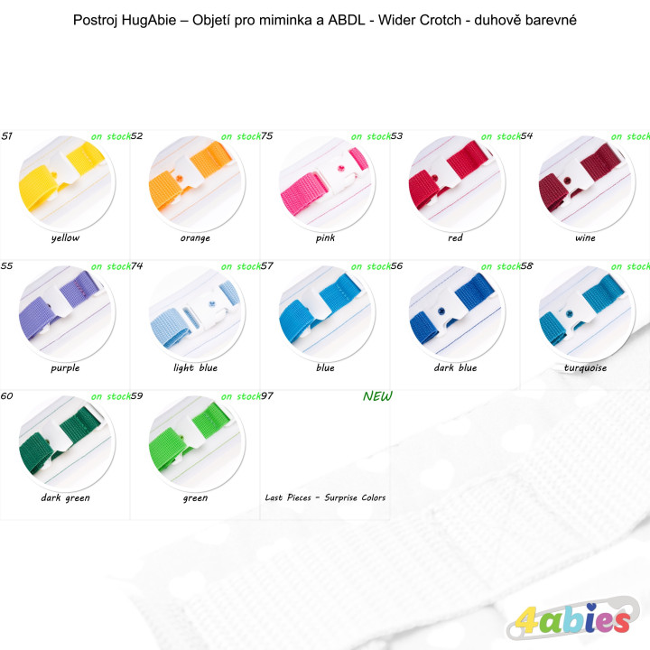 Lockable Hugabie SecureFit - Wider Crotch – Rainbow Edition