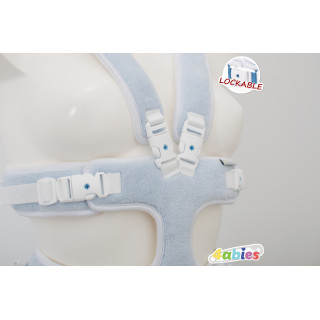 Lockable HugAbie Harness – Diaper-Safe ABDL Restraint for Littles & Diaper Lovers