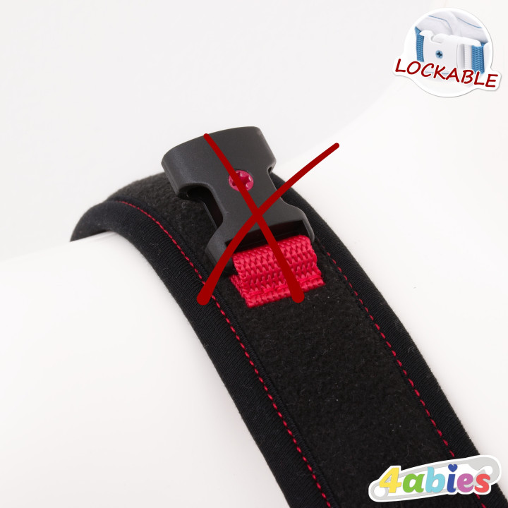 Lockable Full Body Harness - Midnight Rainbow