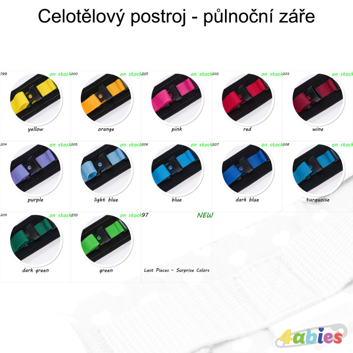 Lockable Full Body Harness - Midnight Rainbow